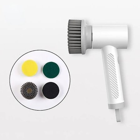 Smart Elektrisk Rengöringsborste Hushållsarbete Kök Diskborste Badkar Kakel 360 Graders Rotation Rengöringsverktyg[co]