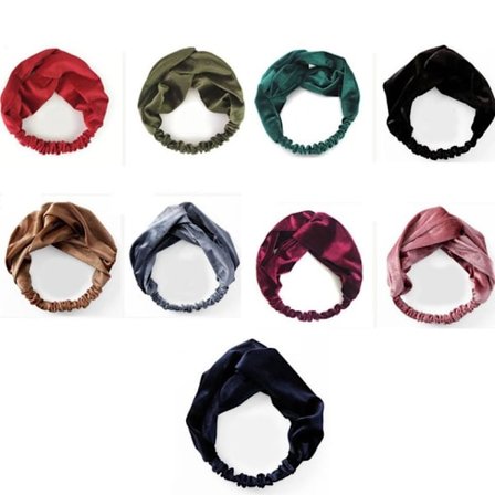 Hårsnoddar med twist , turban, hårband, Hair bands
