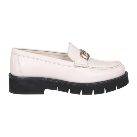 Salvatore Ferragamo, Loafers Biały, Kobieta, Rozmiar: 37 EU