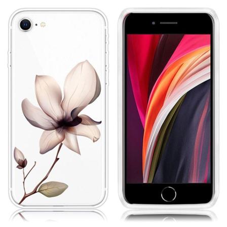 Deco iPhone SE 2020 kuoret - Eloisa Kukka Silver grey