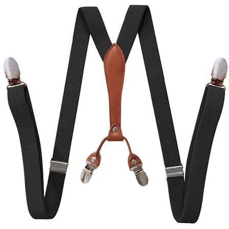 2,5 cm brett midjeband med 4 clips för vuxna kvinnor, elastiskt och justerbart, lämpligt för både män och kvinnor, med clips för kvinnor