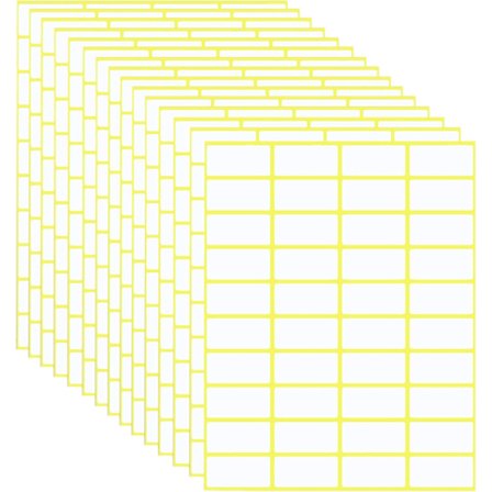 Pakkaus, jossa 600 itseliimautuvaa etikettiä - 38 x 19 mm - Yleiskäyttöiset itseliimautuvat etiketit hintaetiketteihin, osoitteisiin, kotiin, 