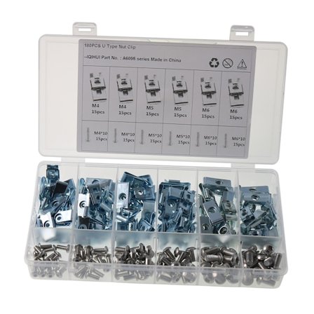 M4 M5 M6 Speed ​​​​U Muttere Festemutter Clips Assorted Kit Sink Car Cap Deler