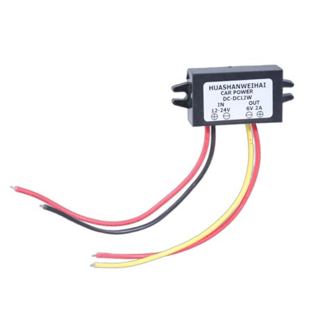 12V 24V til 6V 3A 2A 1A Buck Ladekonvertere Nedtrappingskonvertere for Batteri