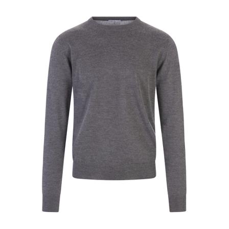 Fedeli - Stickade Tröjor - Grå - Herr - Storlek: 5xl, Herr, Storlek: 5XL