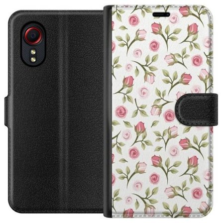 Plånboksfodral till Samsung Galaxy Xcover 5 med Blommigt