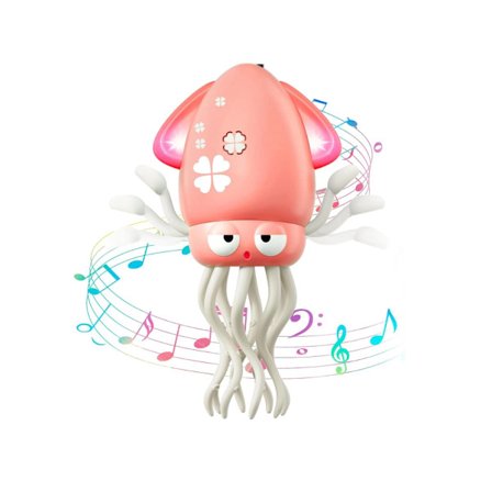 Bestselgende magisk dansende blekksprut elektrisk dekompresjon blekksprut barnas sensor rømnings automatisk hindring unngåelse blekksprut leketøy rosa
