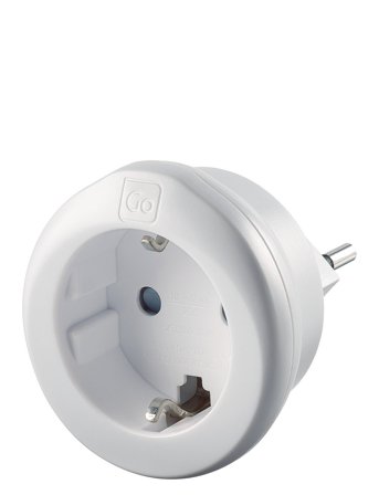 Eu-Swiss/Italy Adaptor White Go Travel