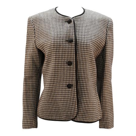 Burberry, Jackets Zwart, Dames, Maat:L,wol