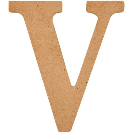 Puinen viimeistelemätön kirjain, 5 tuuman puupinta, joka sopii täydellisesti DIY-taide- ja käsityöprojekteihin, 63575, 5 tuumaa V 5 inch