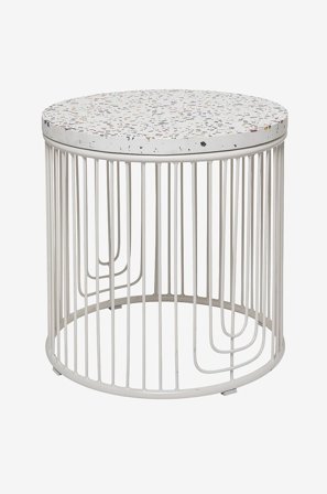 Bloomingville - Sidebord Cap - Hvit - Småbord - Fra Homeroom