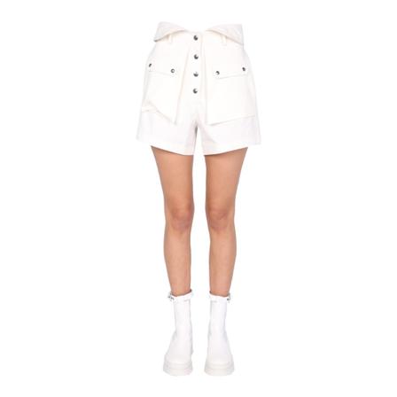 Philosophy di Lorenzo Serafini Denim Shorts Hvid, Dame