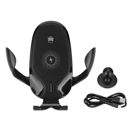 Trådløs biloplader 360 justerbar telefonholder til iPhone 12 11 XS XR