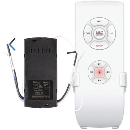 Takvifte Fjernkontroll Kit, Universell Smart Takvifte og Lys Fjernkontroll for Hunter's Harbor Breeze