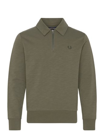 Z/N Collar Sweatshirt Green Fred Perry