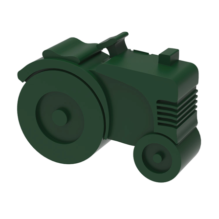 Blafre Matboks m/to rom Traktor, Mørkegrønn, 1 stk.