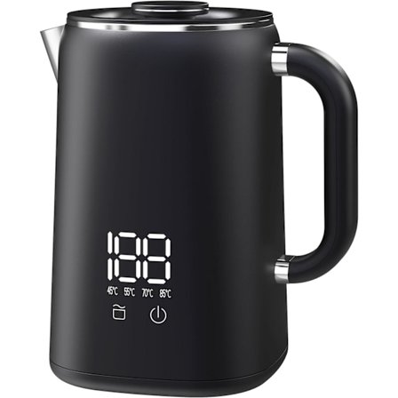 1,7 litran vedenkeitin lämpötilan säädöllä 45-100 °C, automaattinen virrankatkaisu, Inoxide Kettle Maple, 1500 W