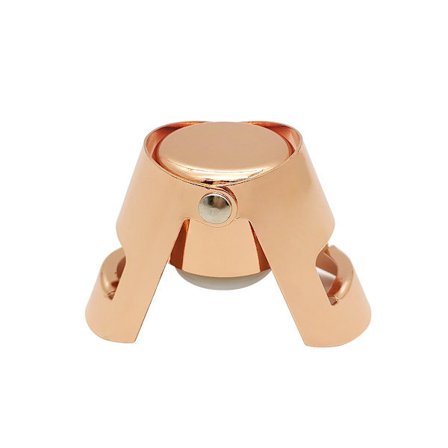 Rose Gold-Champagne Stopper, 6PCS Rustfrit Stål Champagne Stopper