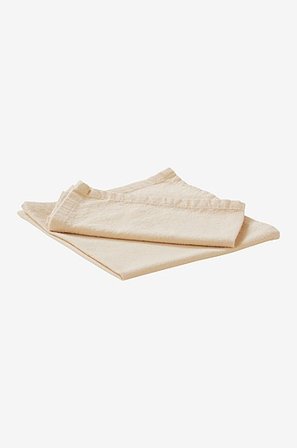 Jotex - Serviette Leinen-mix Im 2er-pack Leinenbeige - LINUS - Kaufe Servietten bei Jotex