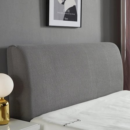 Sänggavelöverdrag, sänggavelskydd, stretchigt, sänggavelskydd, dammtätt, tjockare, (1,5 meter [lämplig för 1,4-1,6 meter sänggavel])