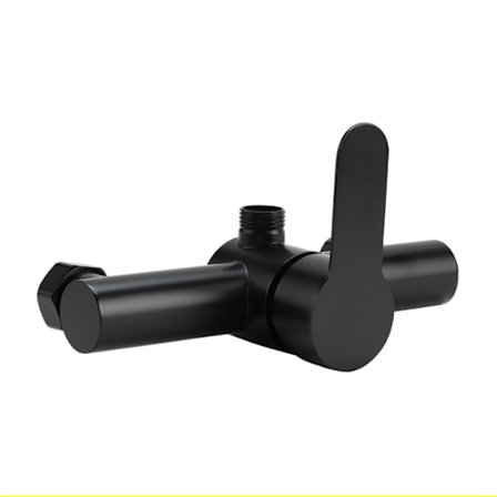 Rustfrit stål blandingsbatteri Sort brusearmatur