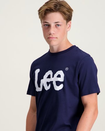 Lee Wobbly Graphic T-Shirt Blå T-skjorter Gutt - Kids Brand Store