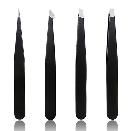 4 stk pinsett, profesjonelle pinsett i rustfritt stål, presisjon