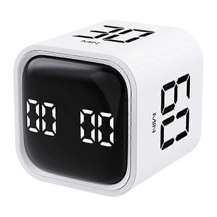 F4 Tyngdekraftssensor Vendbar Digital Timer Mini Cube Nedtællingsur Madlavnings Studie Stopur_Super Gave