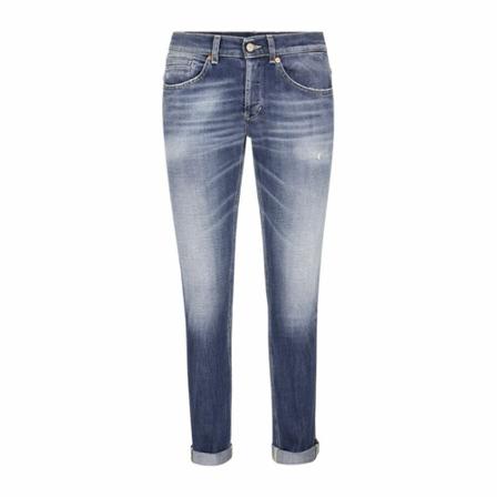Dondup George - Five Pocket Jeans , Blauw , Heren , Maat: W38