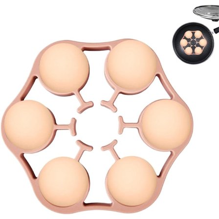 Æggeholder - Op Til 7 Æg - Æggekoger - Op Til 230°c - Æggekoger - Æggekogerform - Silikone Æggekoger - Silikone Køkkenredskaber - Bagning