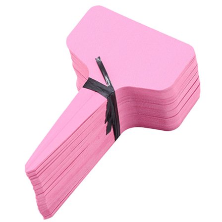 100 st Trädgårdsväxtetiketter Plastskylt Taggar Plantskolor Markörer Blomkrukor Mark