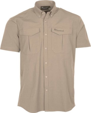 Pinewood Men ́s Everyday Travel Shortsleeve Shirt Men short-sleeved shirts Beige XXL