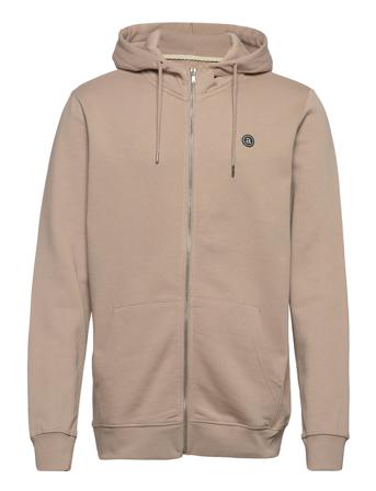 Akelliot Noos Zip Hoodie Huppari Beige Anerkjendt