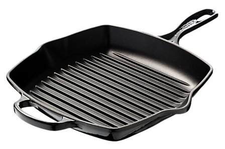 LE CREUSET Grillpanne Støpejern 26cm Signature Black