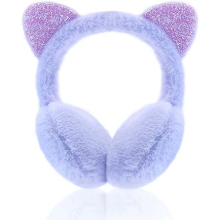 Ørevarmer (Lilla) Bløde Plys Ørevarmere til Piger Justerbare