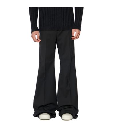 Rick Owens, Wide Trousers Zwart, Heren, Maat:M