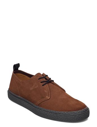 Linden Suede Shoes Business Laced Shoes Brun Fred Perry