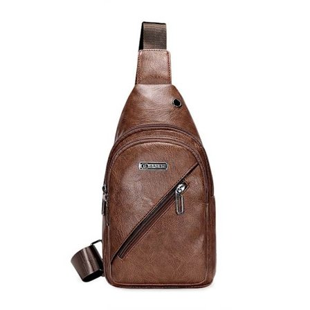 Sling Crossbody Bag Axel Ryggsäck MÖRKBRUN