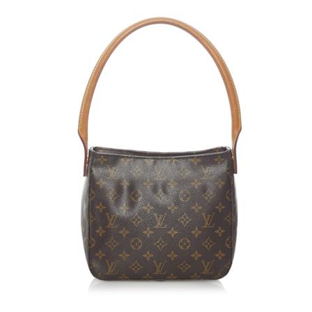 Louis Vuitton Vintage Pre-owned Monogram Looping MM Canvas brun, Dam Vintage Väskor, Dam, Storlek: ONE SIZE
