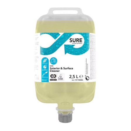 SURE Rengöringsmedel Interior & Surface Cleaner QS 2,5L - Lyreco - Städ och hygien - Rengöringsmedel - Allrent