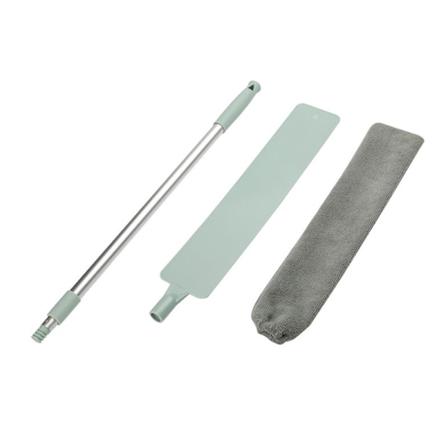 Teleskopisk støvfjerningsbørste, Mikrofiberbørste med Rustfrit Stålhåndtag