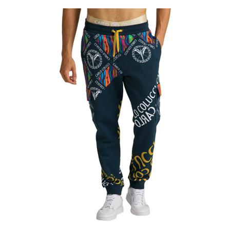 Carlo Colucci, Sweathose Blauw, Heren, Maat:S