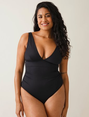 Boob Swimsuit - Black - S