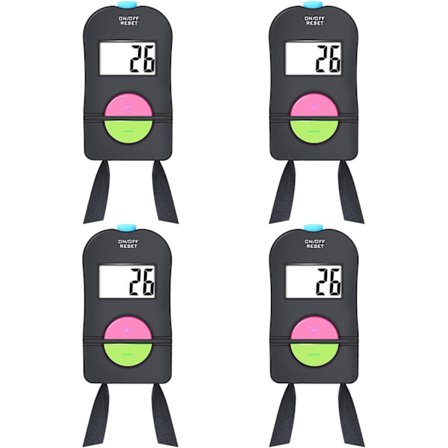 4 stk. bærbar digital elektronisk teller Golf Sports Counter Manuell subtraksjon Elektronisk teller Elektronisk teller