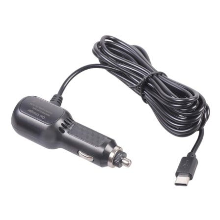 18W Billaddare med USB C Strömkabel för Bilinspelare Mobila Enheter