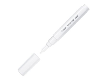 PILOT Märkpenna Pintor Fine spets, 1,0 mm, Vit - Lyreco - Kontorsmaterial - Pennor - Märkpennor - Rund spets
