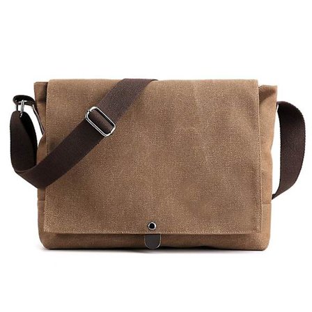 Canvas Messenger Bag Fashion Axelväska Fritid Multifunktionell Lätt Messenger Bag