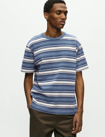 WOOD WOOD Wweaston Tee 25218 - Blue - S