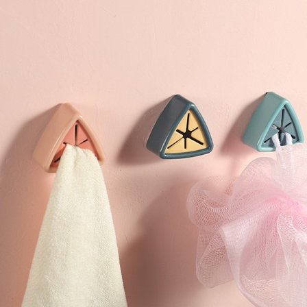 4 stk. Vaskeklude Klips Håndklæder Opbevaring Håndklæde Hanger Holder Sucker W