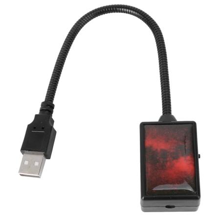 1 kpl Usb-auton kattovalotunnistusvalo Automaattinen kattovalotähtivalo (musta)